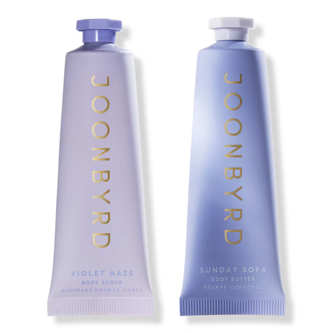 Joonbyrd  Polish & Hydrate Duo - Violet Haze Body Scrub & Sunday Sofa Body Butter Minis