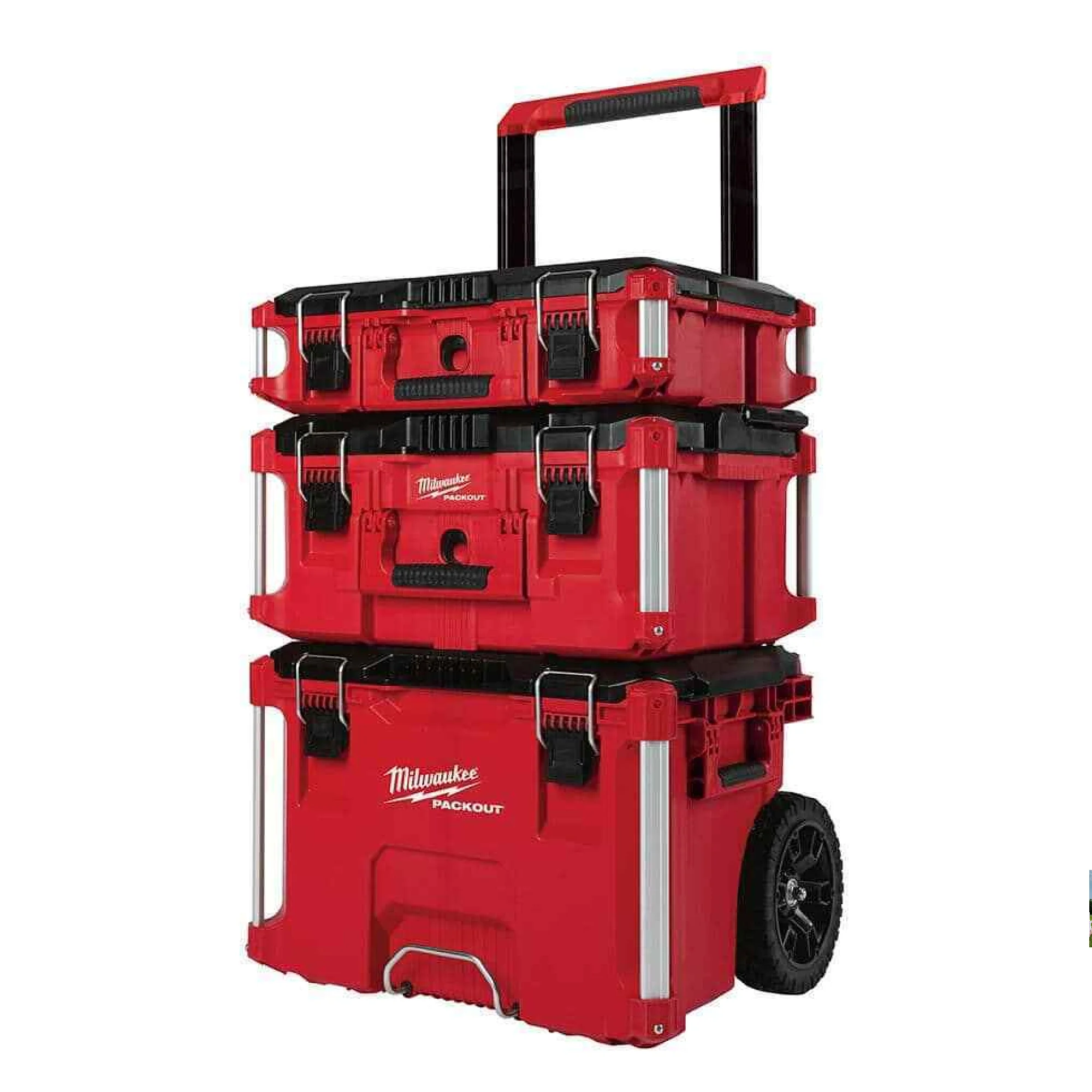 Milwaukee 48-22-8401 PACKOUT 22 in. Rolling Tool Box, 22 in. Large Tool Box 22 in. Medium Tool Box