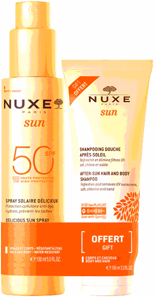 Sun Set Sonnenspray Gesicht & Körper LSF 50 + gratis After Sun Duschshampoo