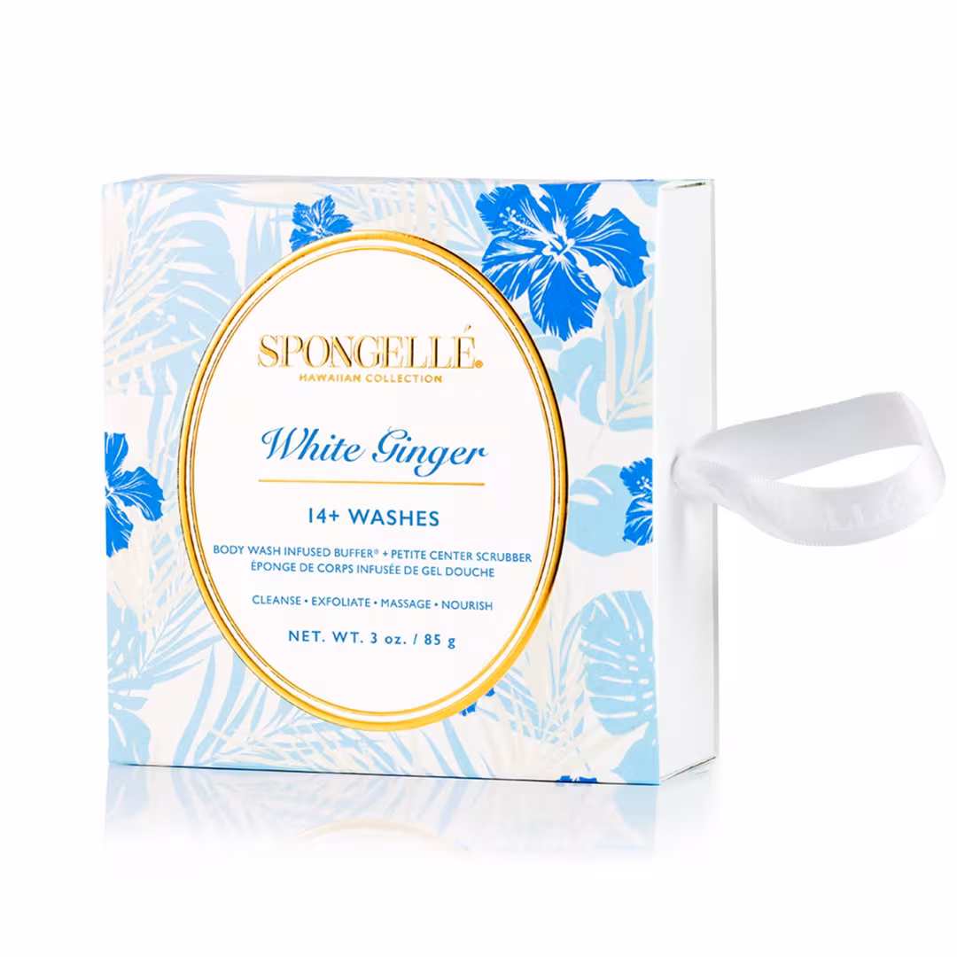 SPONGELLE  Hawaiian White Ginger | Body Wash Infused Buffer