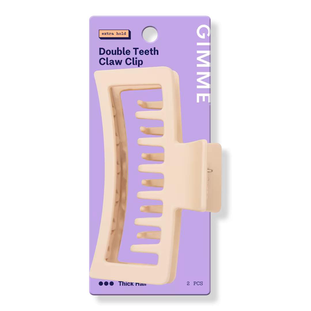 GIMME beauty  Extra Large Double Teeth Claw Clip For Thick Hair