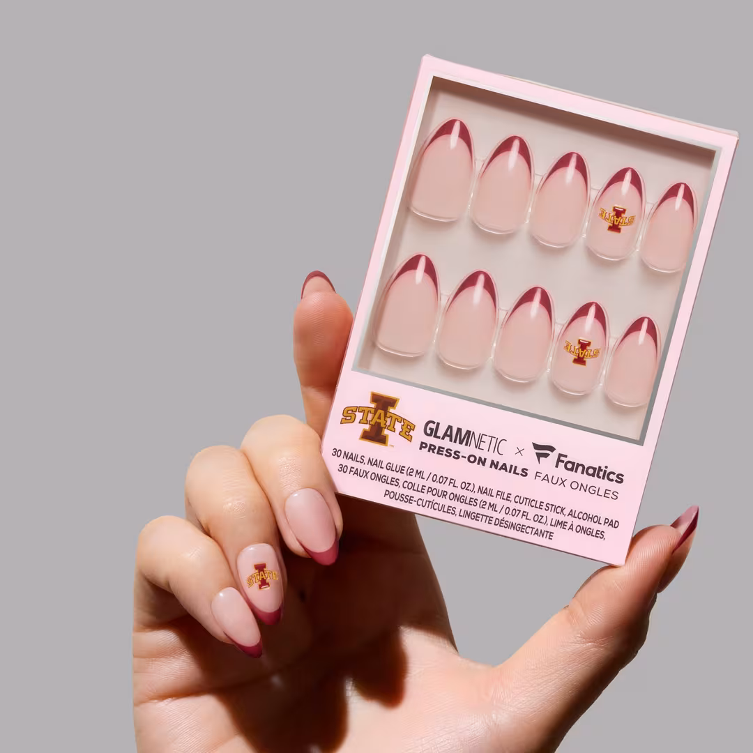 Glamnetic x Fanatics Nail  Iowa State Cyclones Press-On Nails