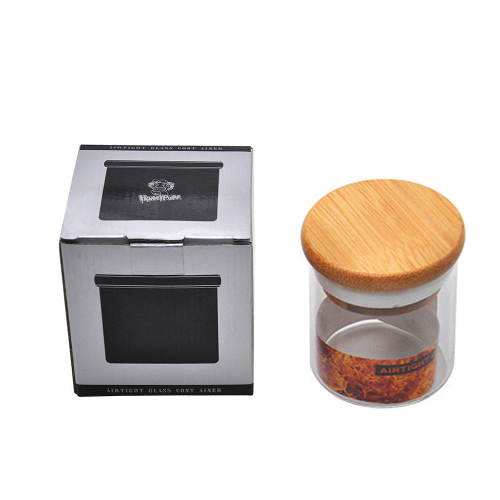 Bamboo Lid Dry Herb Stash Jar