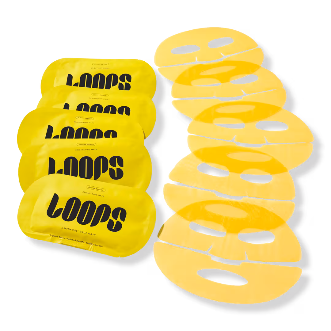 LOOPS  Sunrise Service Brightening Hydrogel Face Mask Set