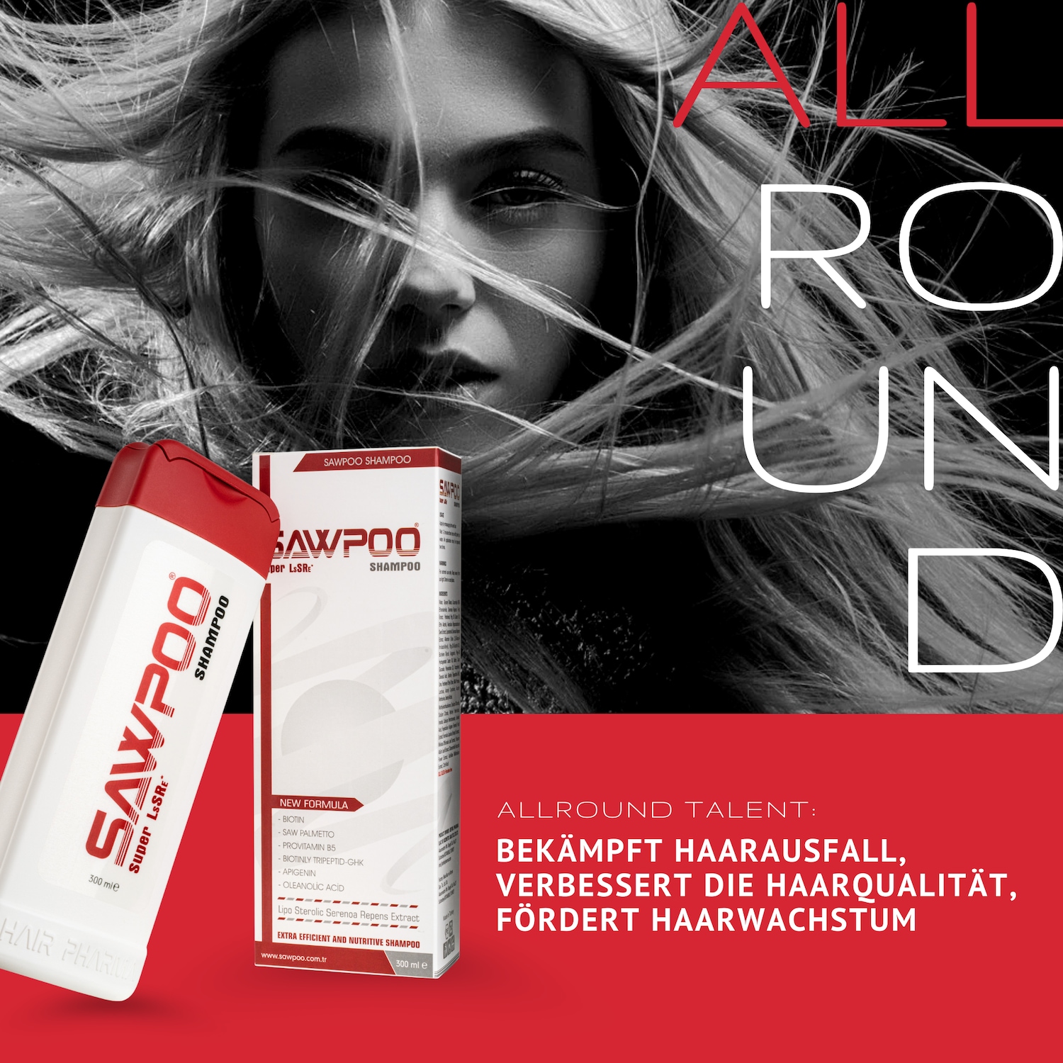 Shampoo mit Sägepalmextrakt