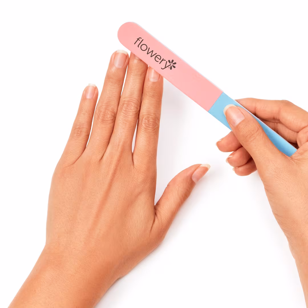 Flowery  Blinky 4-Way File for Natural Nails