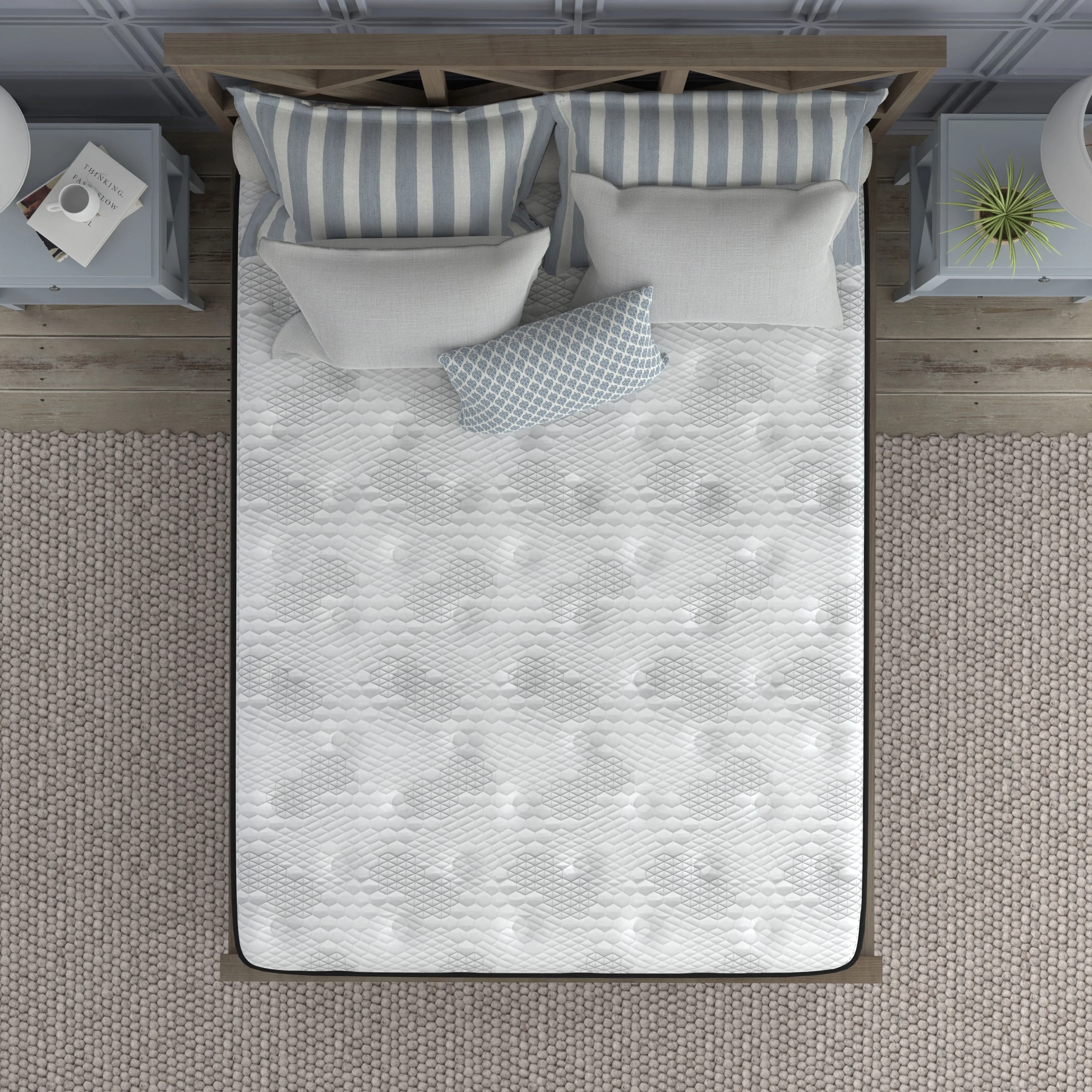 Sleep Inc. 10 Inch Medium Firm Hybrid Mattress, Queen