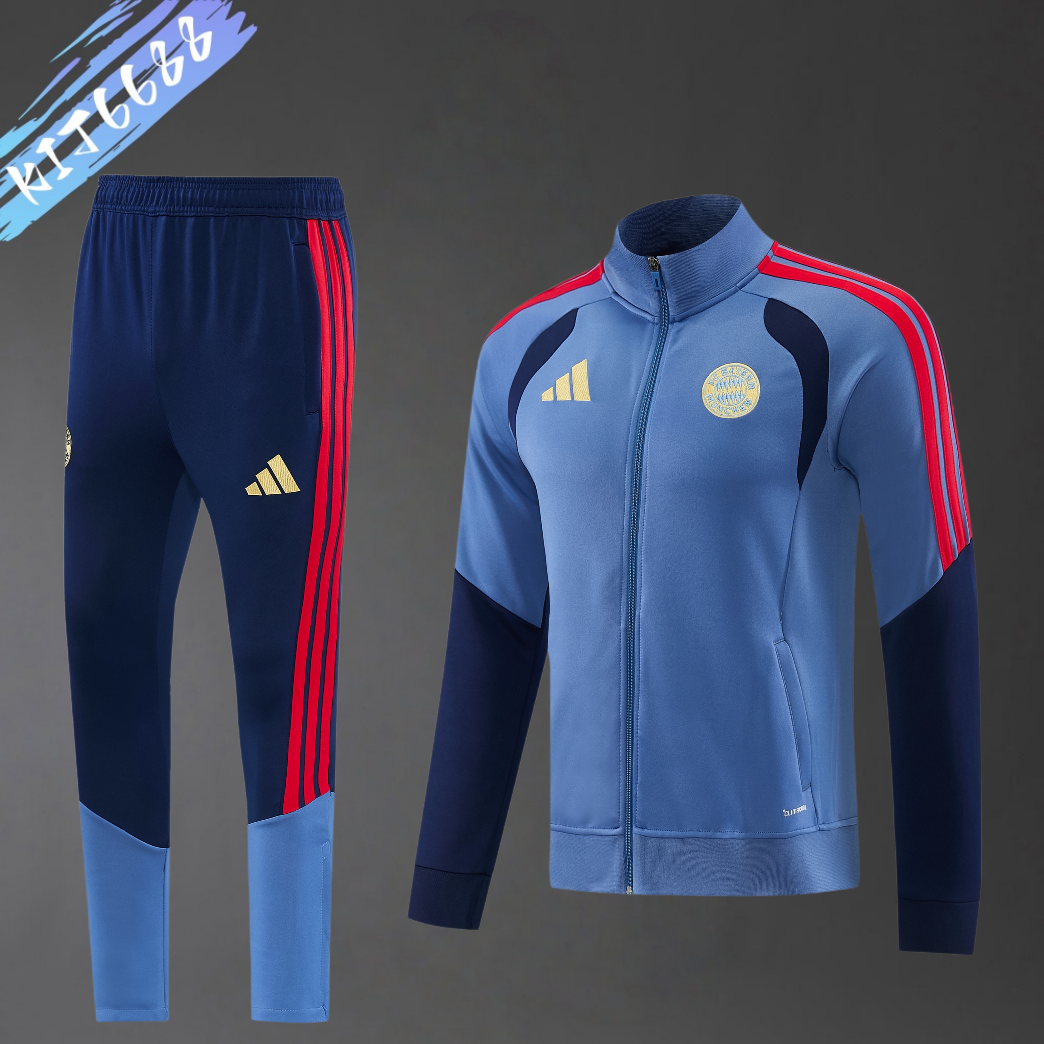 2026/2027 Bayern Full Zipper Training Suit (Adult Set)