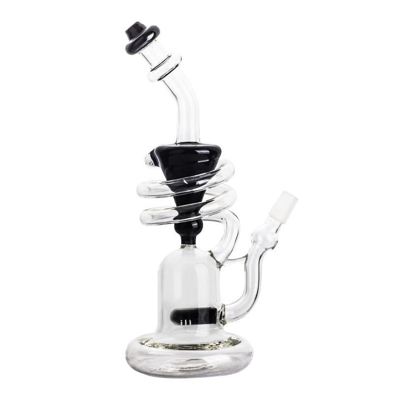Recycler Thick Glass Dab Rig Set w/ Quartz Banger and Carb Cap