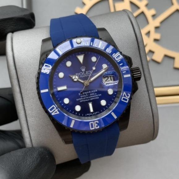 Rolex Watch SUBMARINER DATE 41 BLACK CASE BLUE DIAL Watch