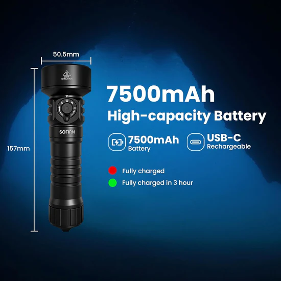 SOFIRN SD11 5000lm Scuba Diving Flashlight