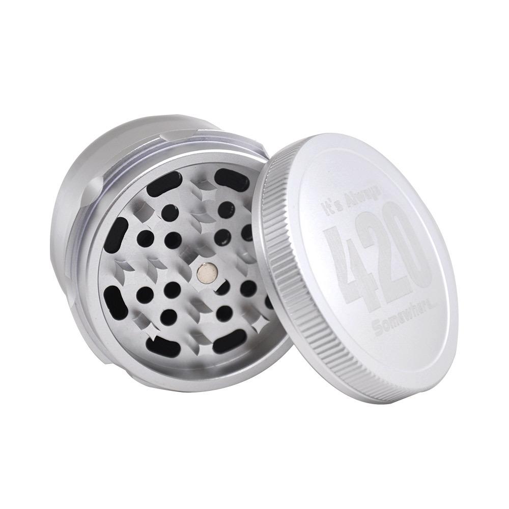 Its Always 420 Somewhere Grinder 4 Layer 63MM (2 Color)