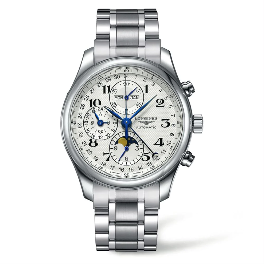Longines Master 42MM Annual Calandar Moonphase Steel Watch L27734786