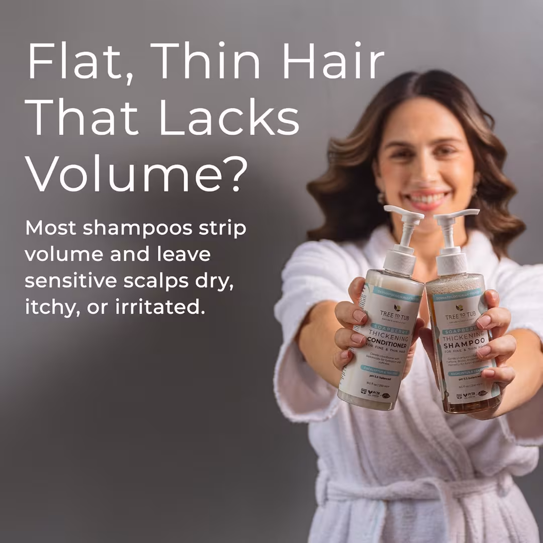 Tree To Tub  Soapberry Thickening Shampoo & Conditioner Bundle