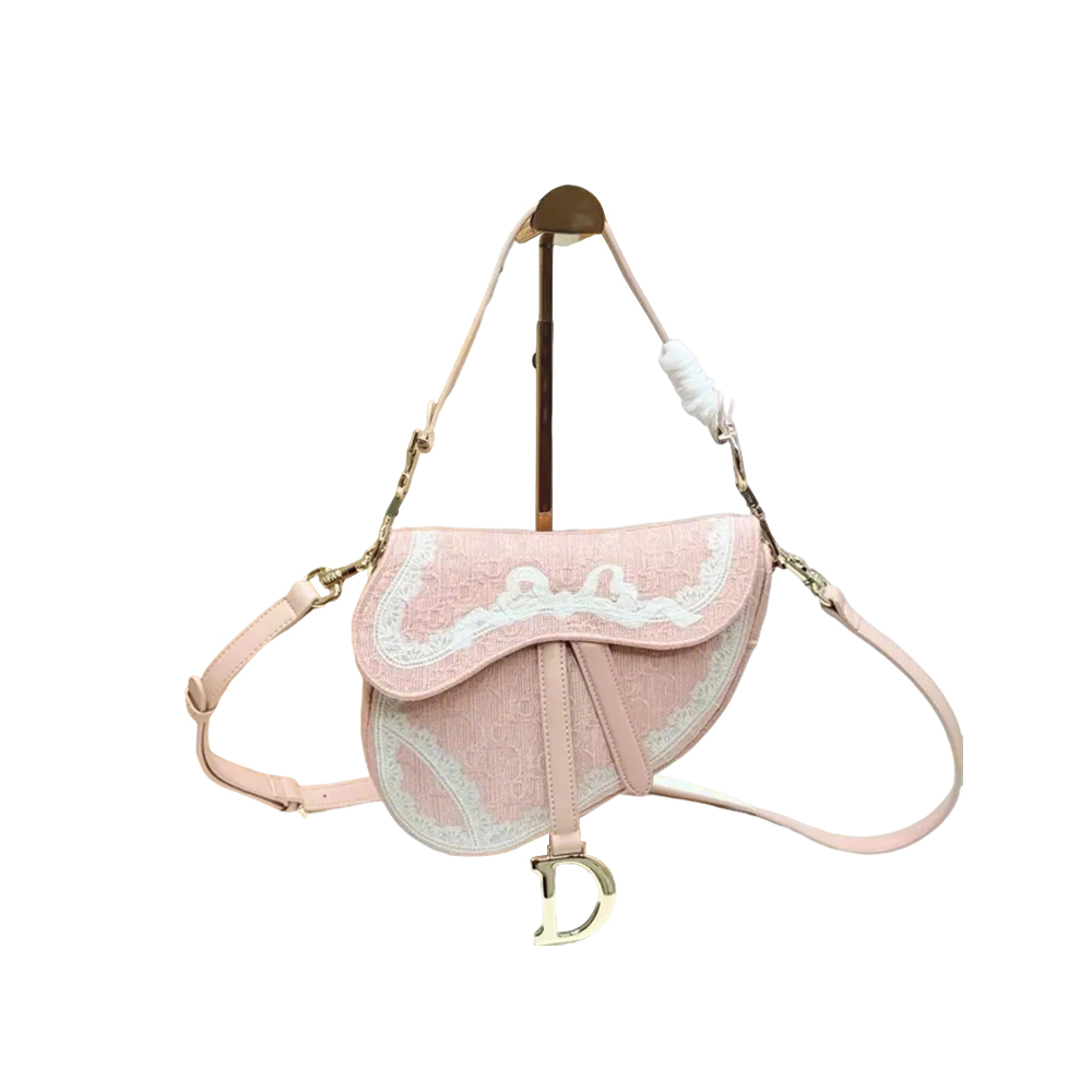 Dior Dioramour Small Saddle Bag with Strap