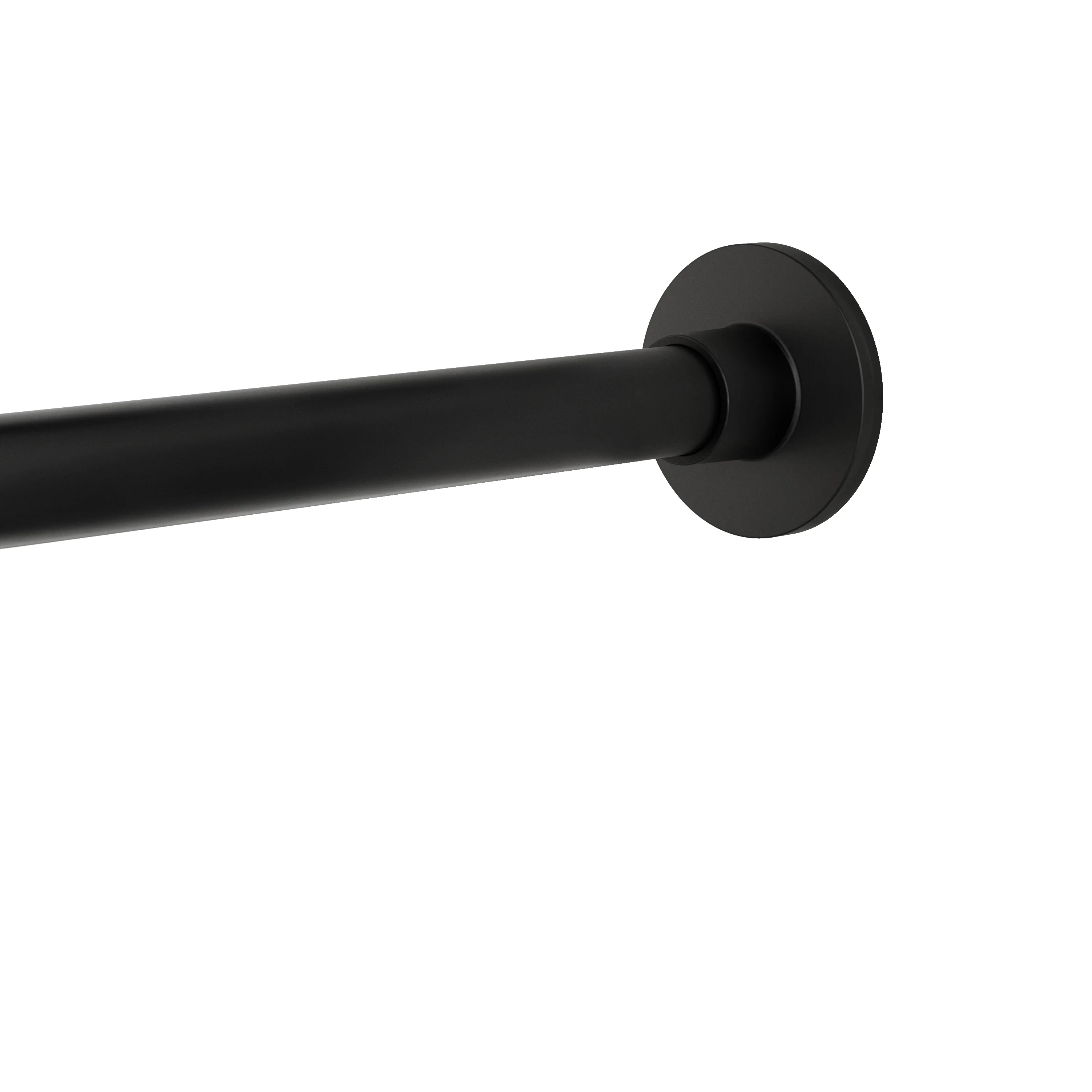 (4 pack) Better Homes & Gardens Rustproof 43�?- 72�?Modern Adjustable Tension Shower Curtain Rod, Matte Black