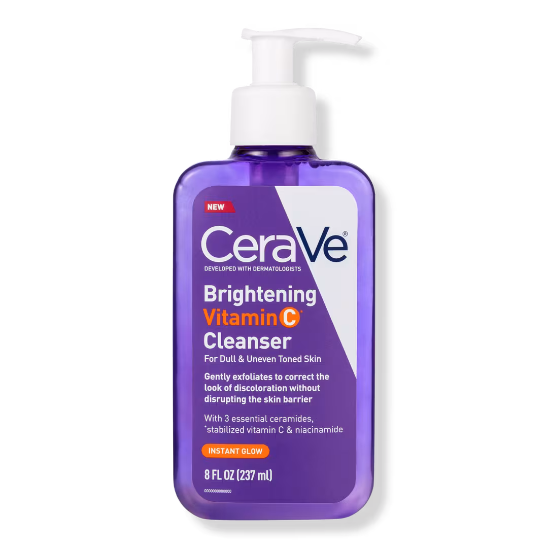 CeraVe  Brightening Vitamin C Cleanser for Dull & Uneven Skin Tone