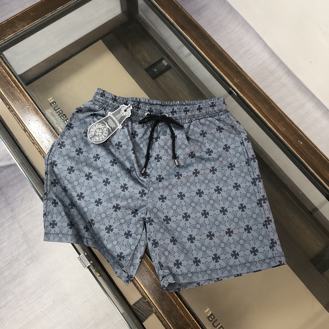 Chrome Hearts Style All-Over Cross Monogram Shorts