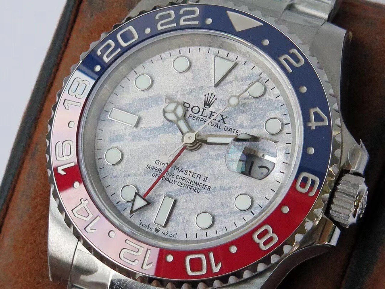 Rolex Watch GMT-MASTER II PEPSI MATEORITE DIAL Watch