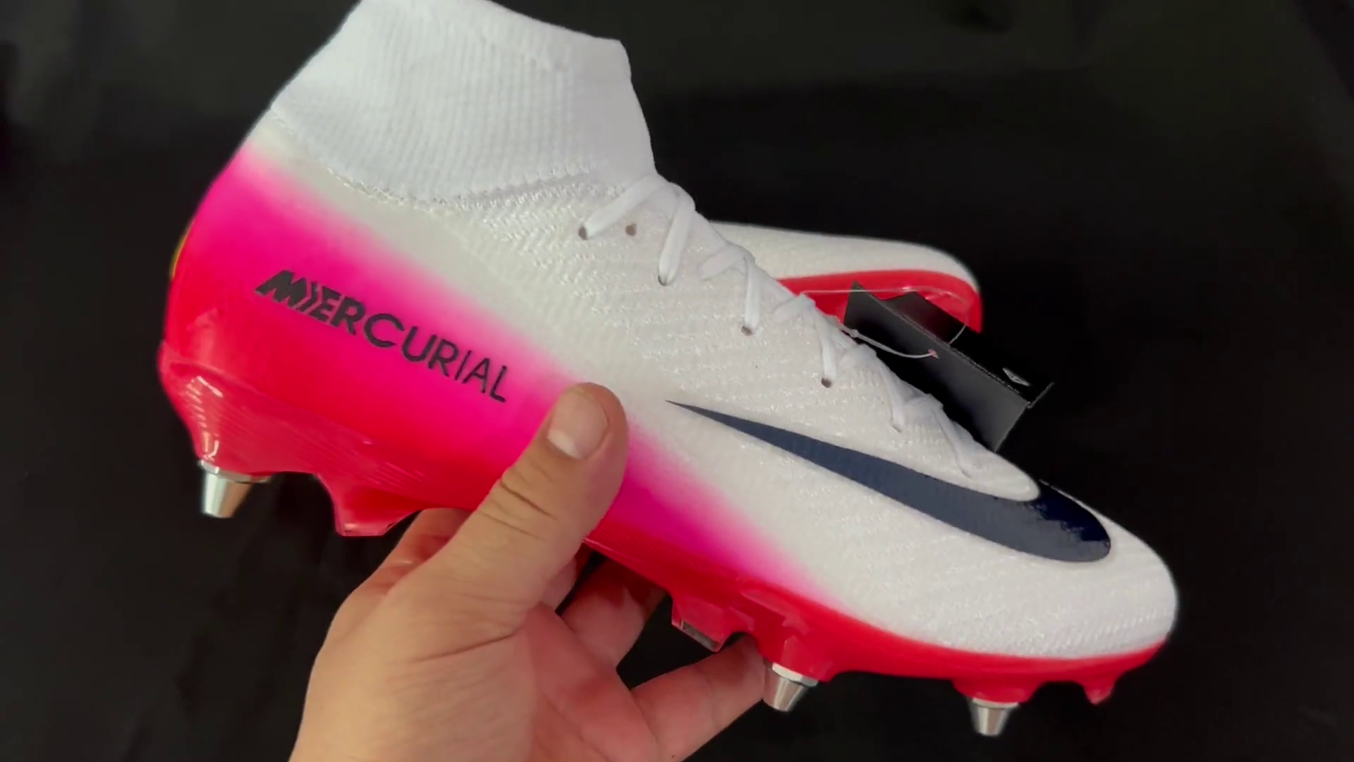 N Air Zoom Mercurial Superfly Elite 10 SG-PRO PLAYER EDITION Fear Nothing - White/University Red/Dark Obsidian