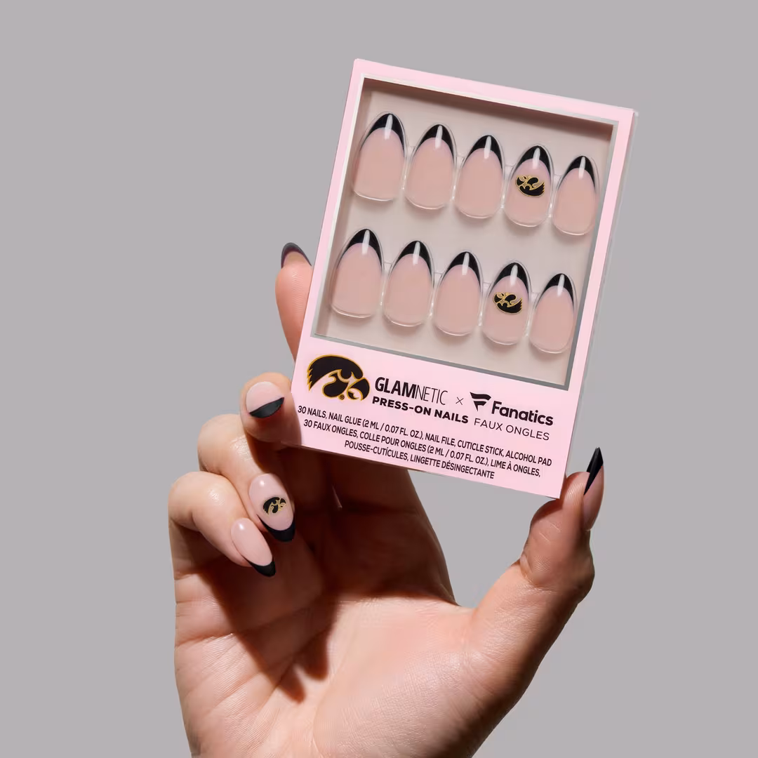 Glamnetic x Fanatics Nail  Iowa Hawkeyes Press-On Nails