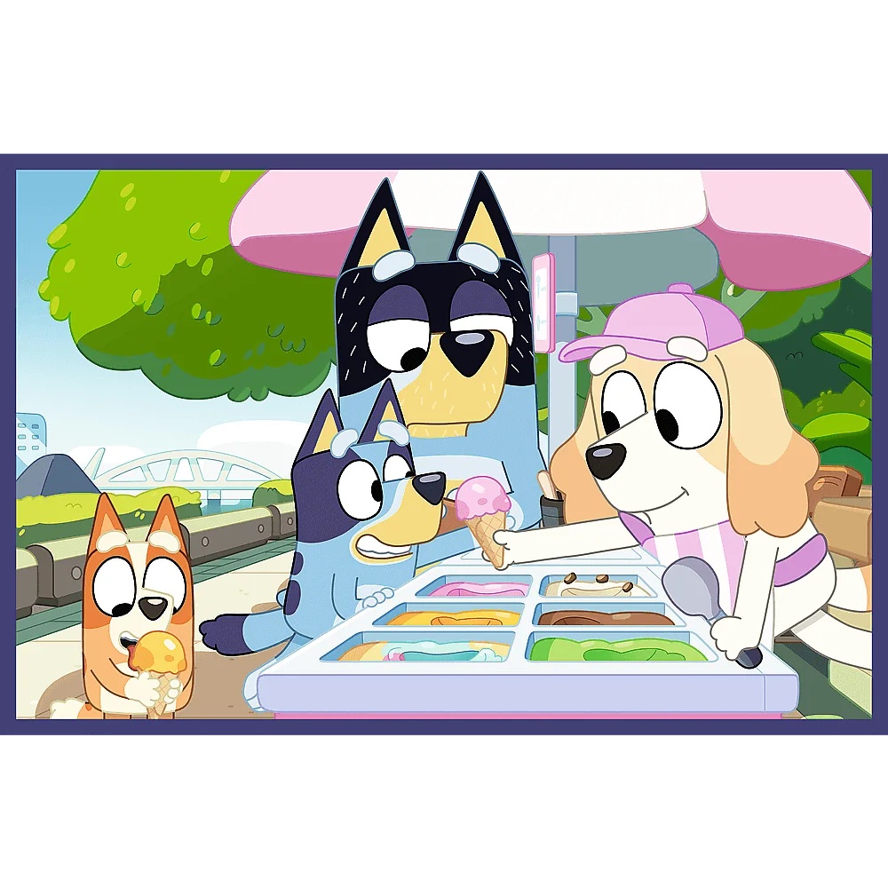 Puzzle Bluey 2 X 24 El. Zabawna Bluey