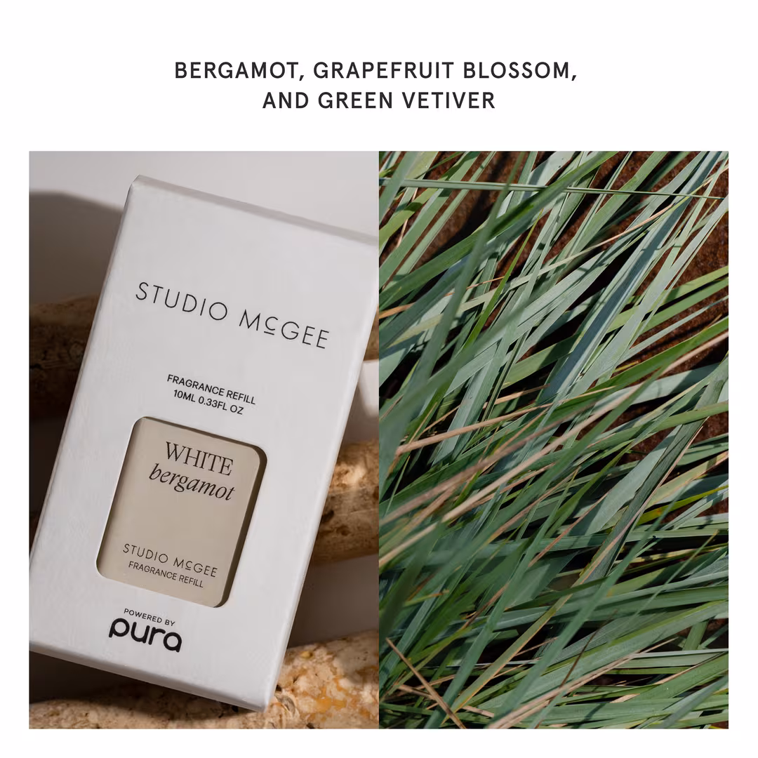 Pura  Pura x Studio McGee White Bergamot Diffuser Refill