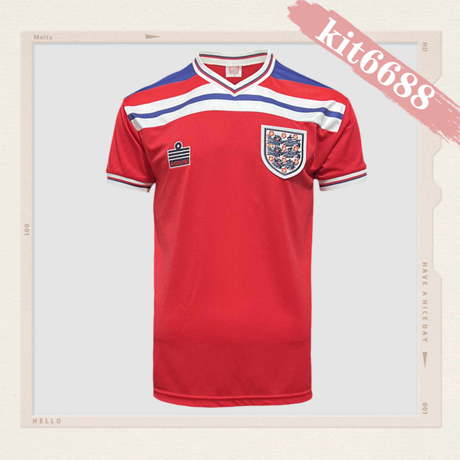 1982 England Away Retro Football Shirt