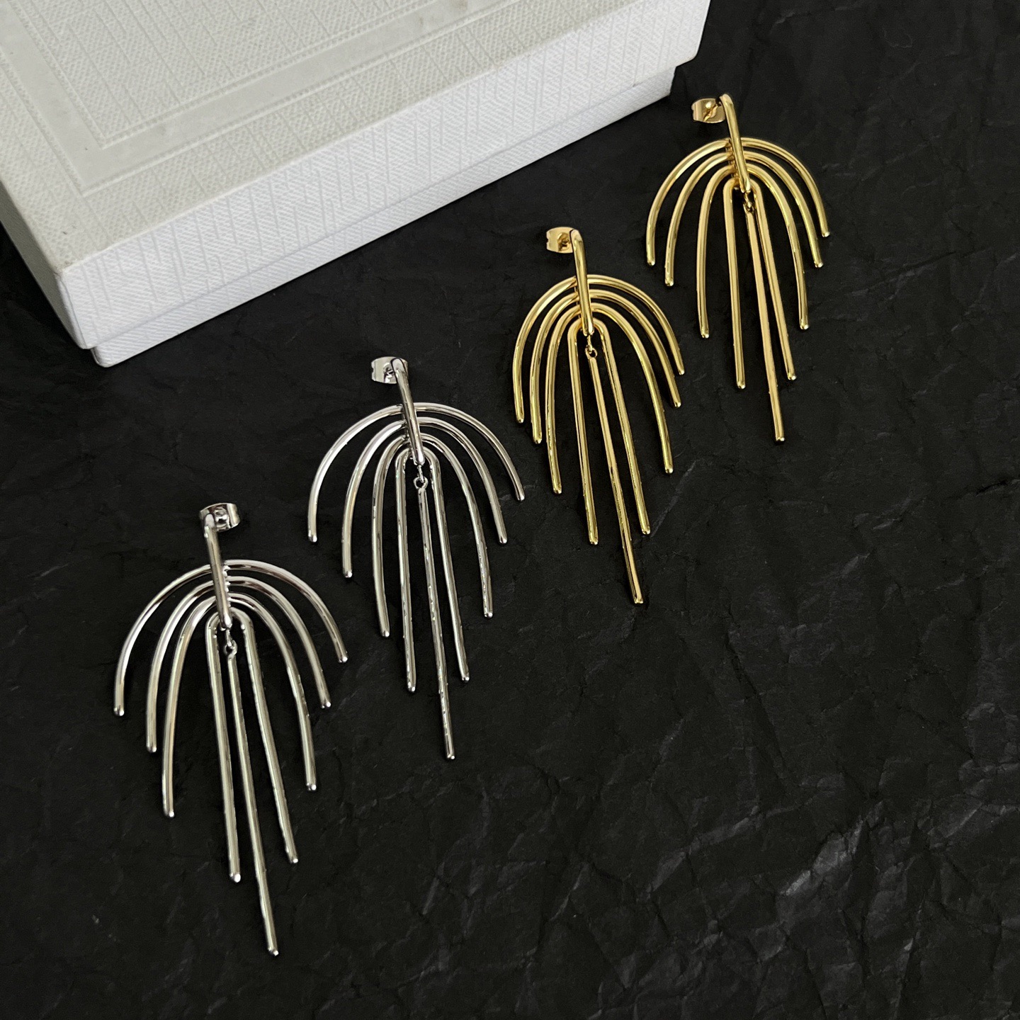 Celine Triomphe Chandelier Earrings