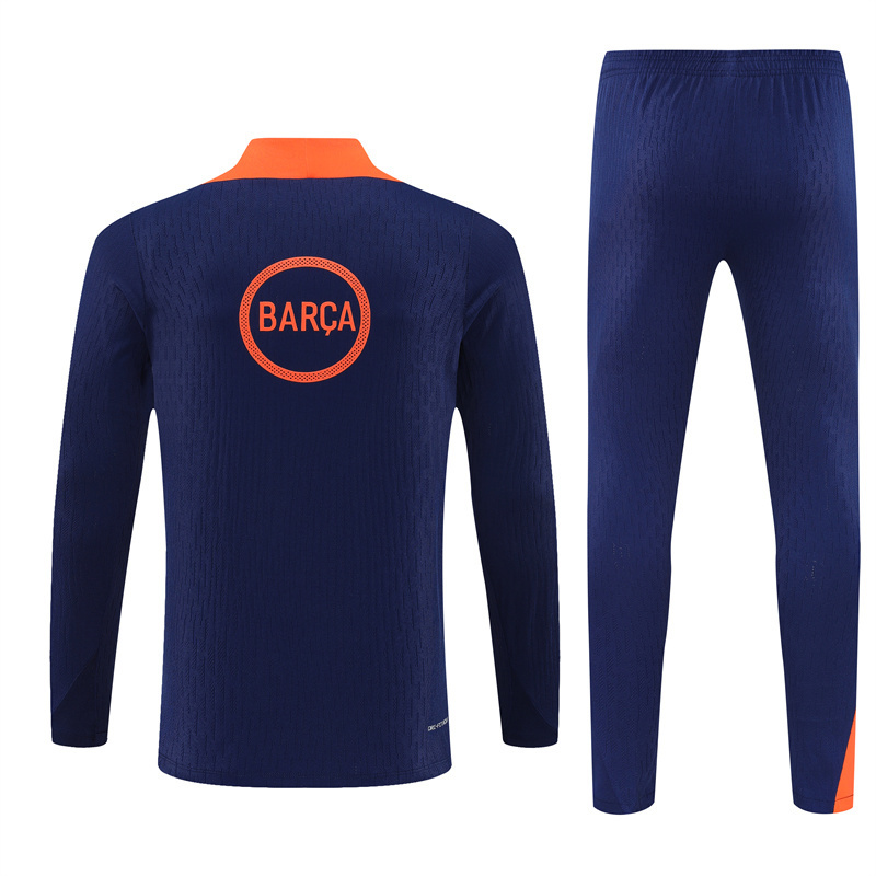 2025/2026 Barcelona Half Zip Tracksuit (Adult Kit)