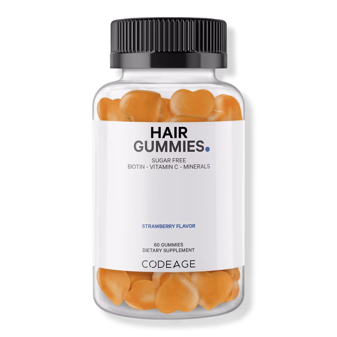 CODEAGE  Sugar-Free Hair Gummies with Biotin & Zinc