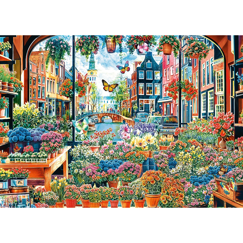 Puzzle 2000 El. Kwiaciarnia W Amsterdamie