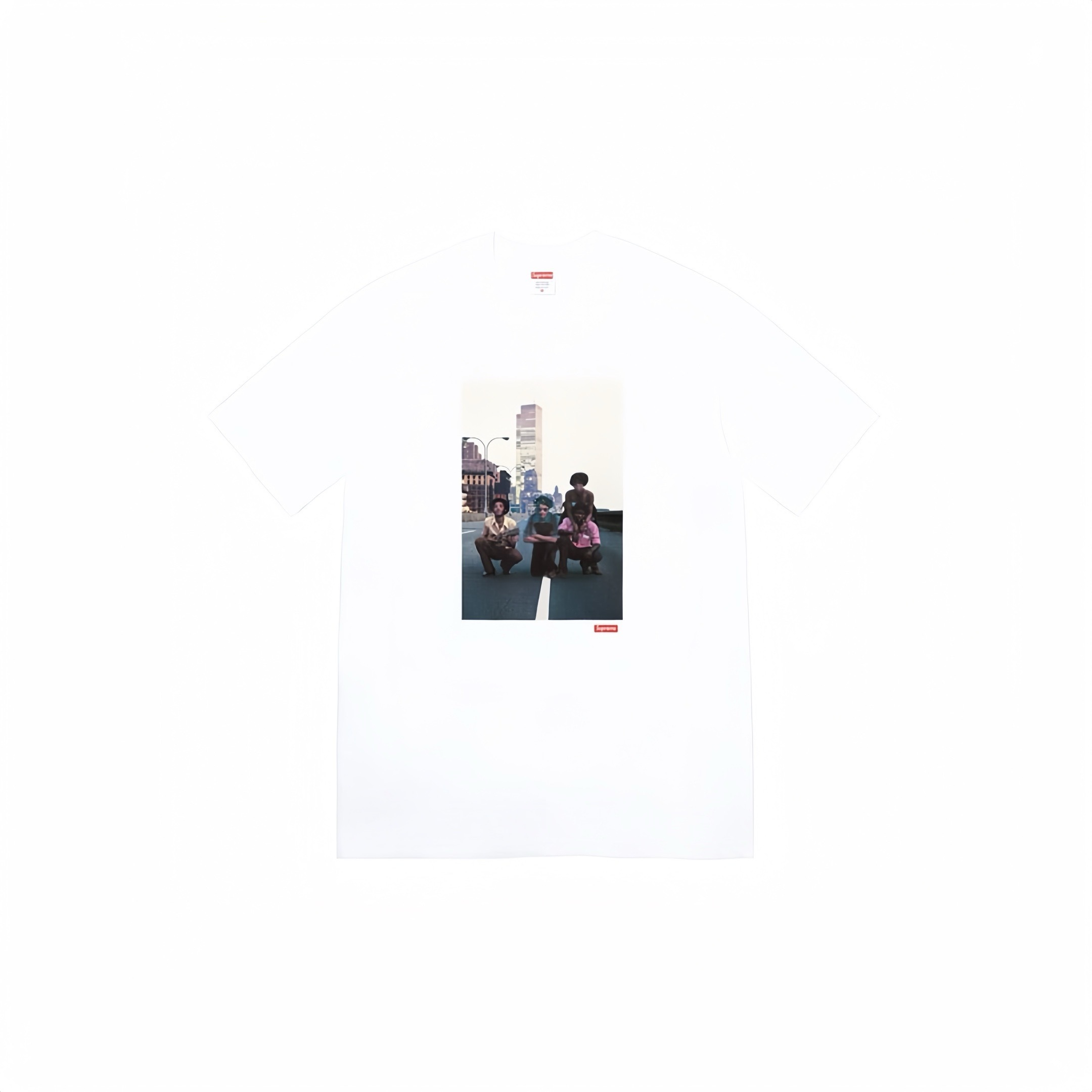 Reggae band character printed round neck short sleeve T-shirt