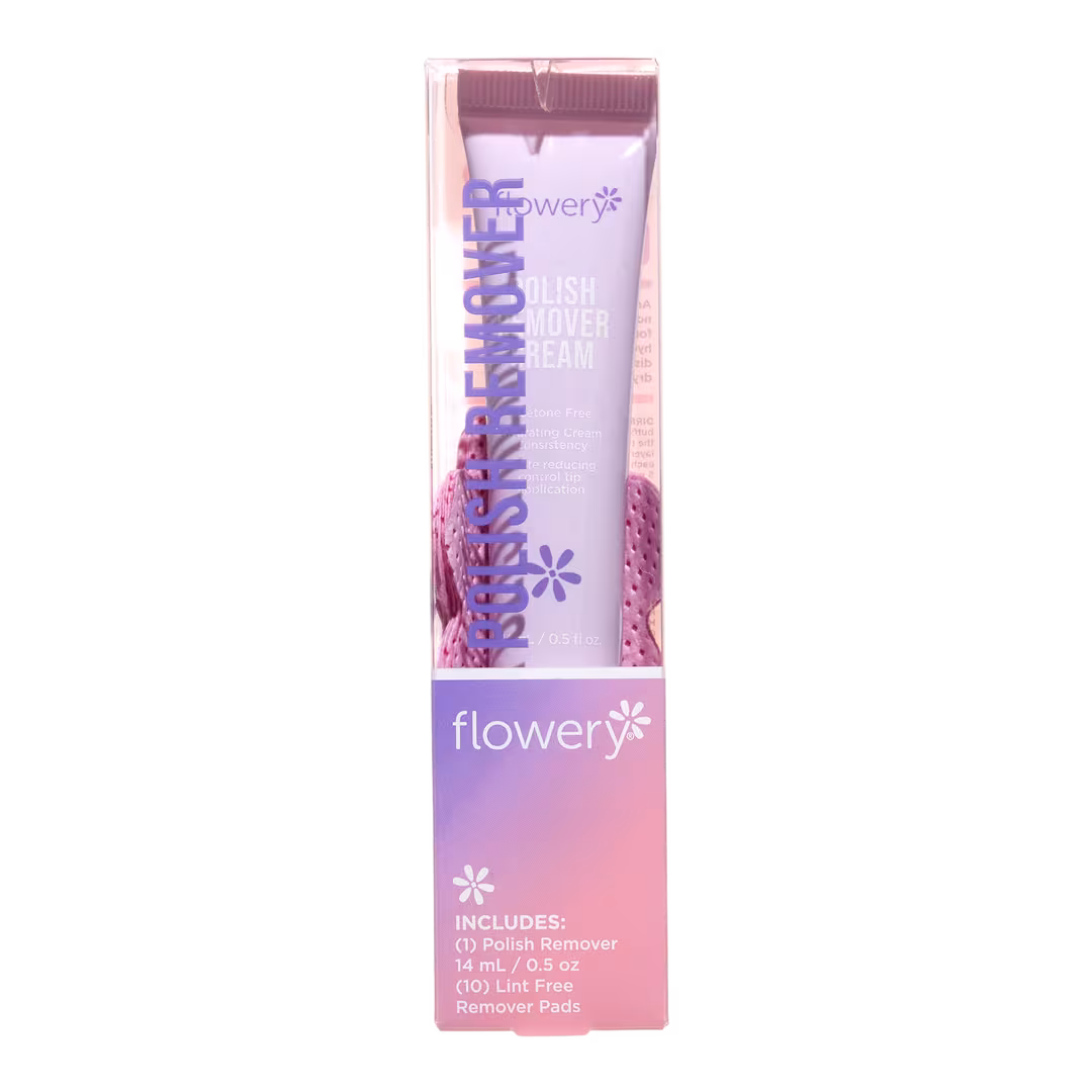 Flowery  Polish Remover Cream with Nourishing Formula for Nails and Cuticles