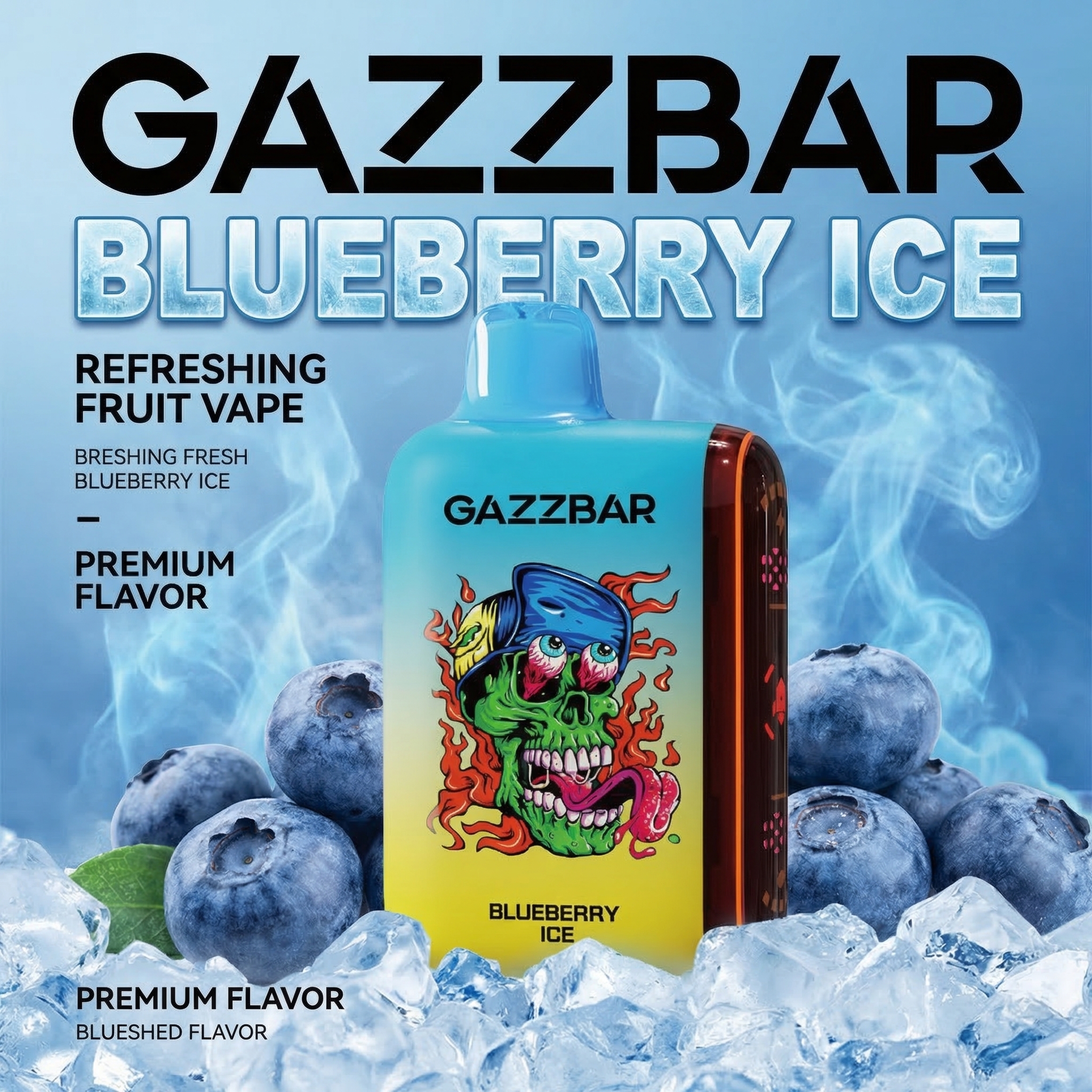 ROCKET 10000 PUFFS-BLUEBERRY ICE