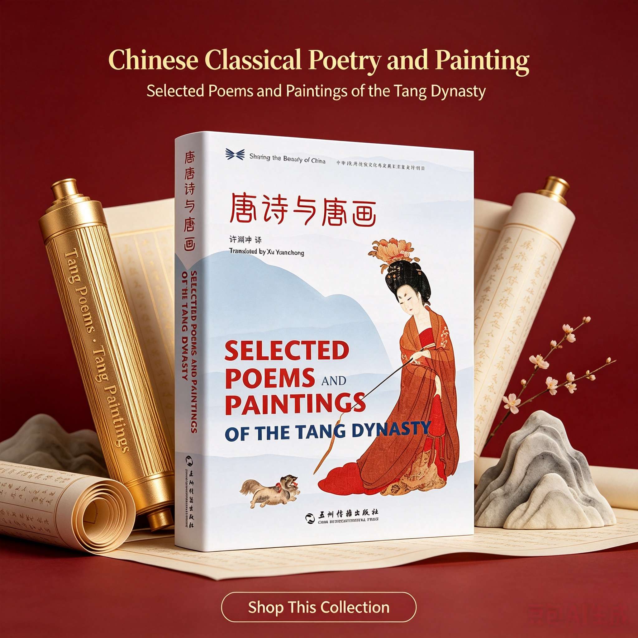 Selected Poems and Paintings of the Tang Dynasty (Chinese-English Edition) – 80 Classic Tang Poems with Expert English Translations by Xu Yuanchong & Tang Dynasty Paintings