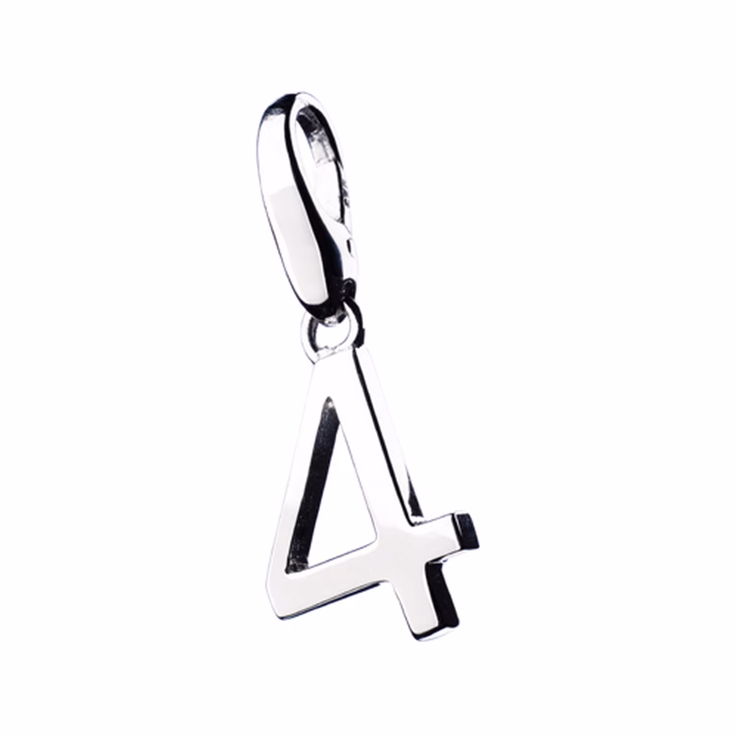 Charm Zahl 4, Silber 925