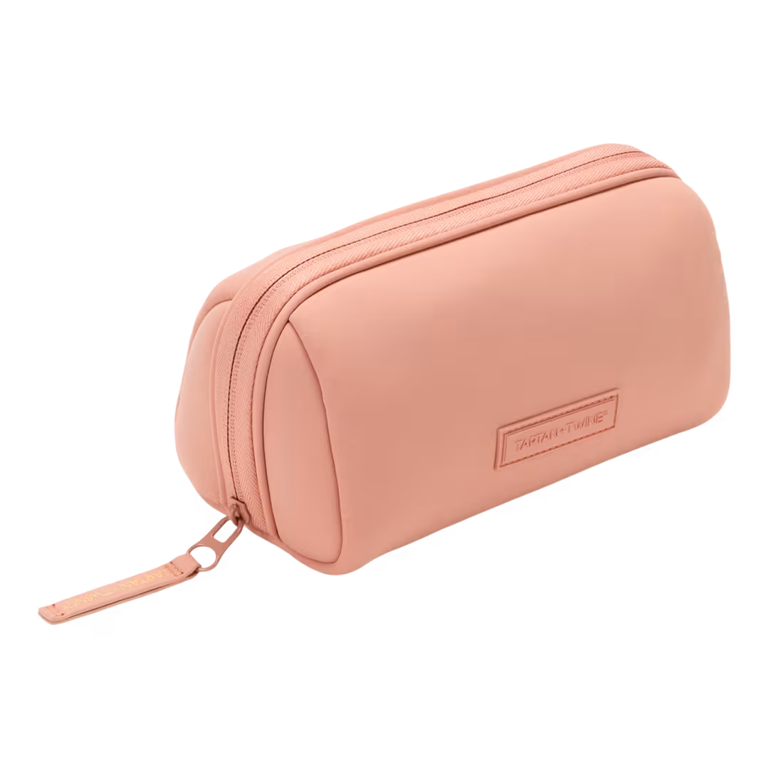 Tartan + Twine  Blush Neoprene Pencil Case
