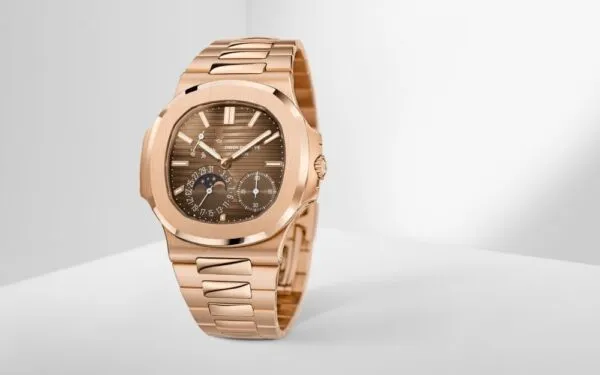Replica Nautilus 5712/1R-001 Patek Philippe Moon phases 40 mm,Rose gold