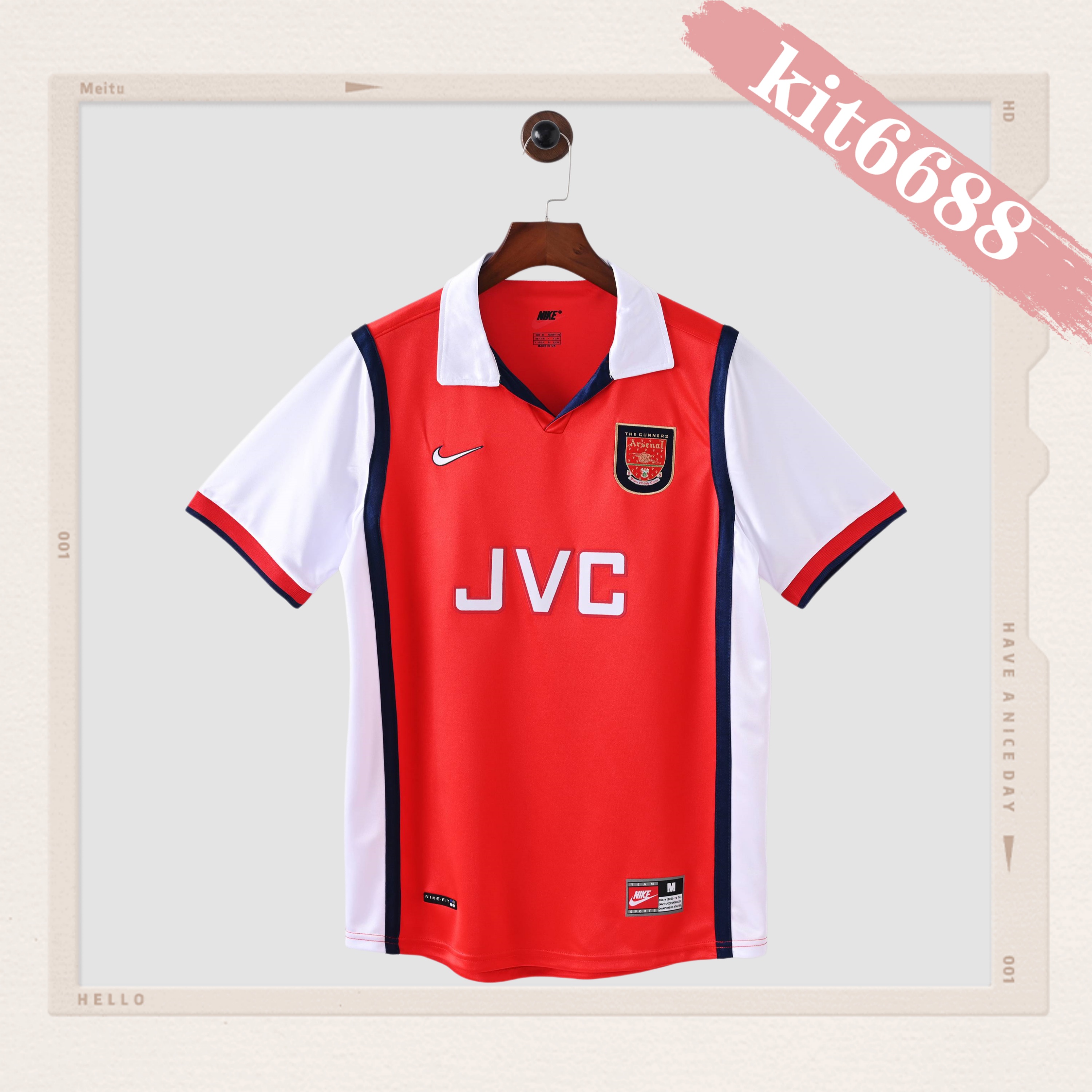 1998/1999Arsenal Vintage Home Football Shirt