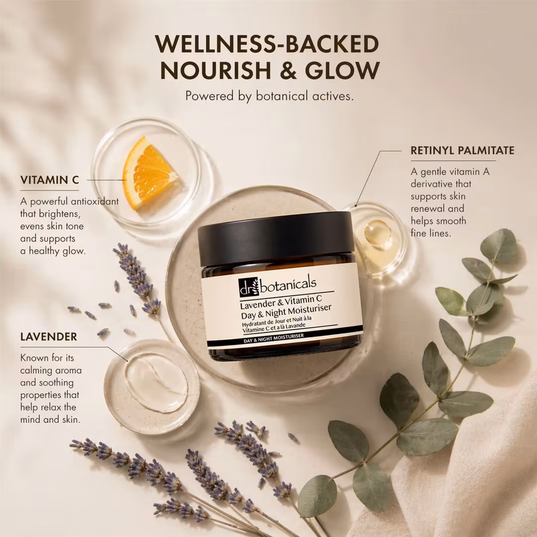 Dr Botanicals  Lavender & Vitamin C Anti-Aging Day & Night Moisturiser