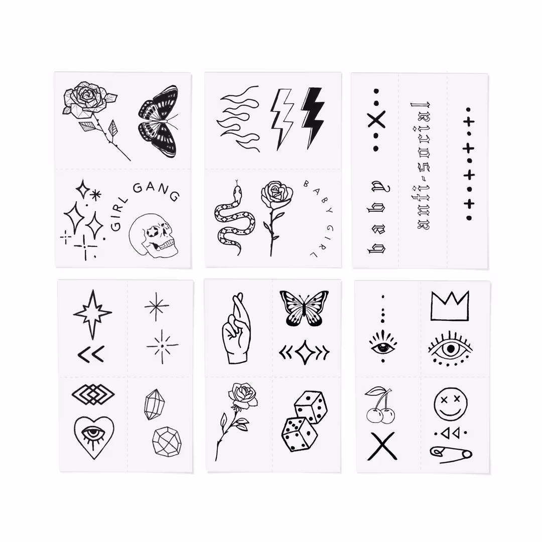 Inked by Dani  Bad Babe Temporary Tattoo Pack