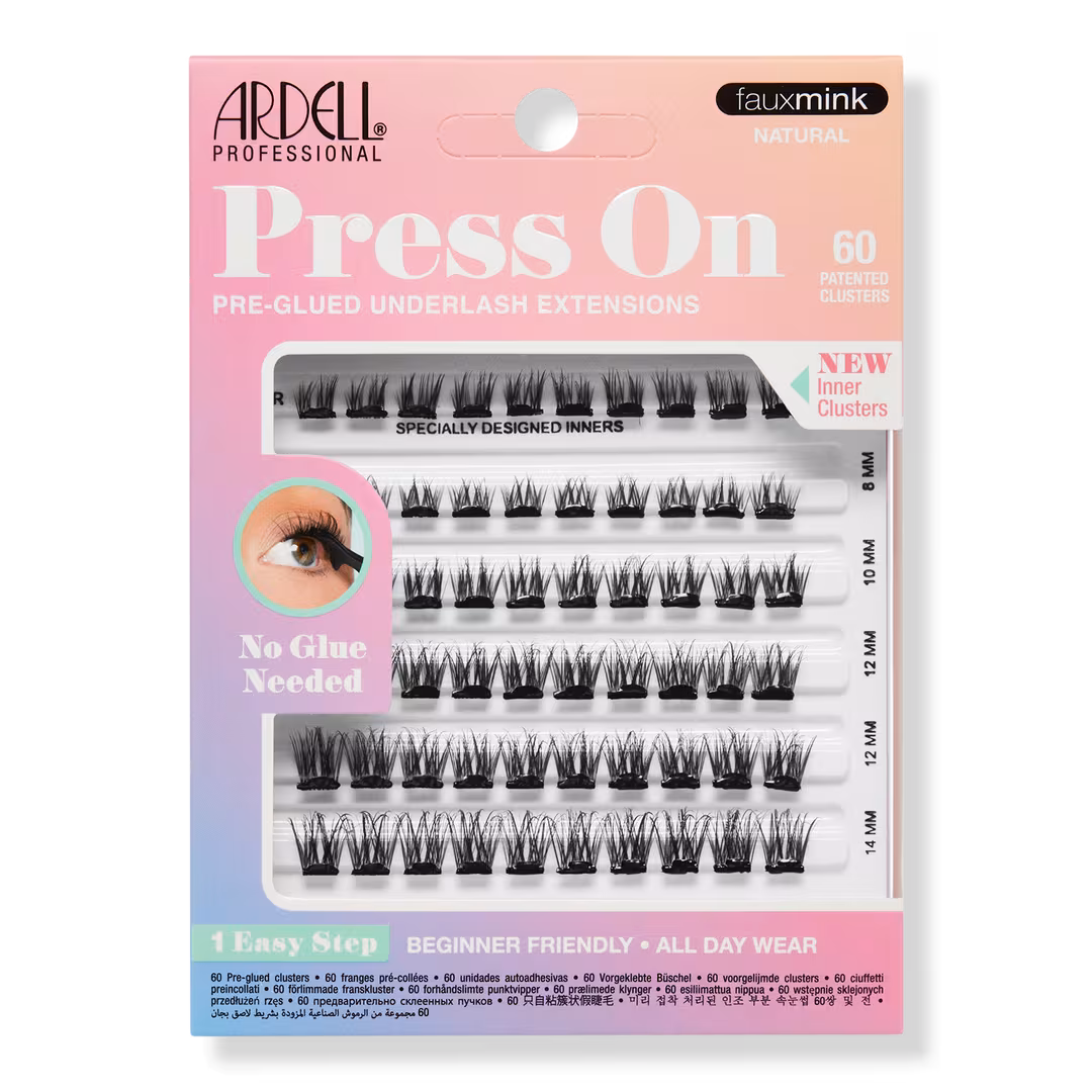 Ardell  Press On Pre-glue Underlash Extensions, Faux Mink Natural
