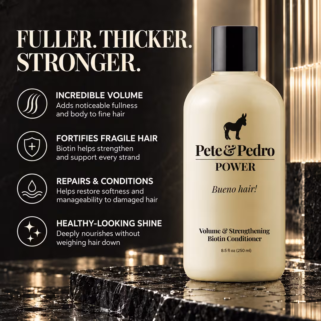 Pete & Pedro  POWER Volumizing & Strengthening Biotin Conditioner