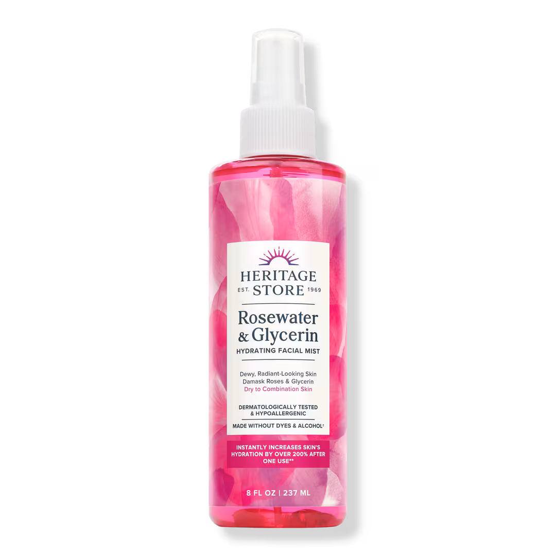 Heritage Store  Rosewater & Glycerin Hydrating Facial Mist