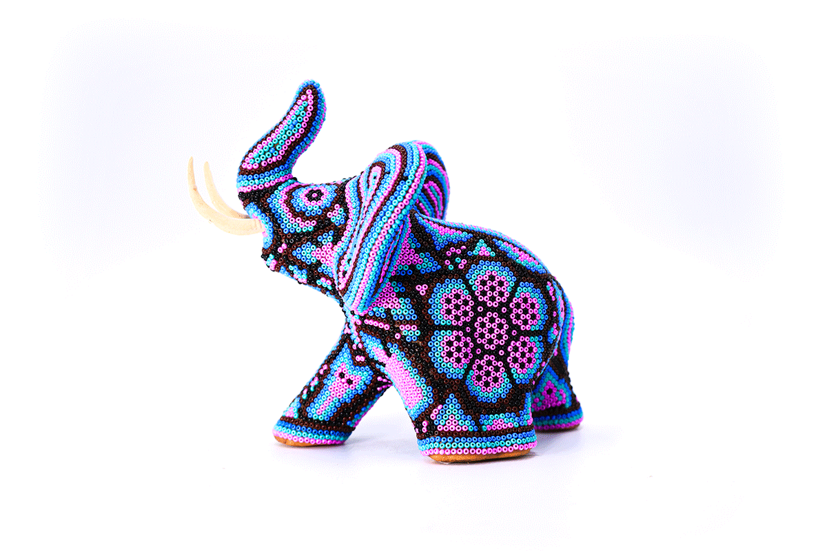 Elefante - Obra de Arte Huichol