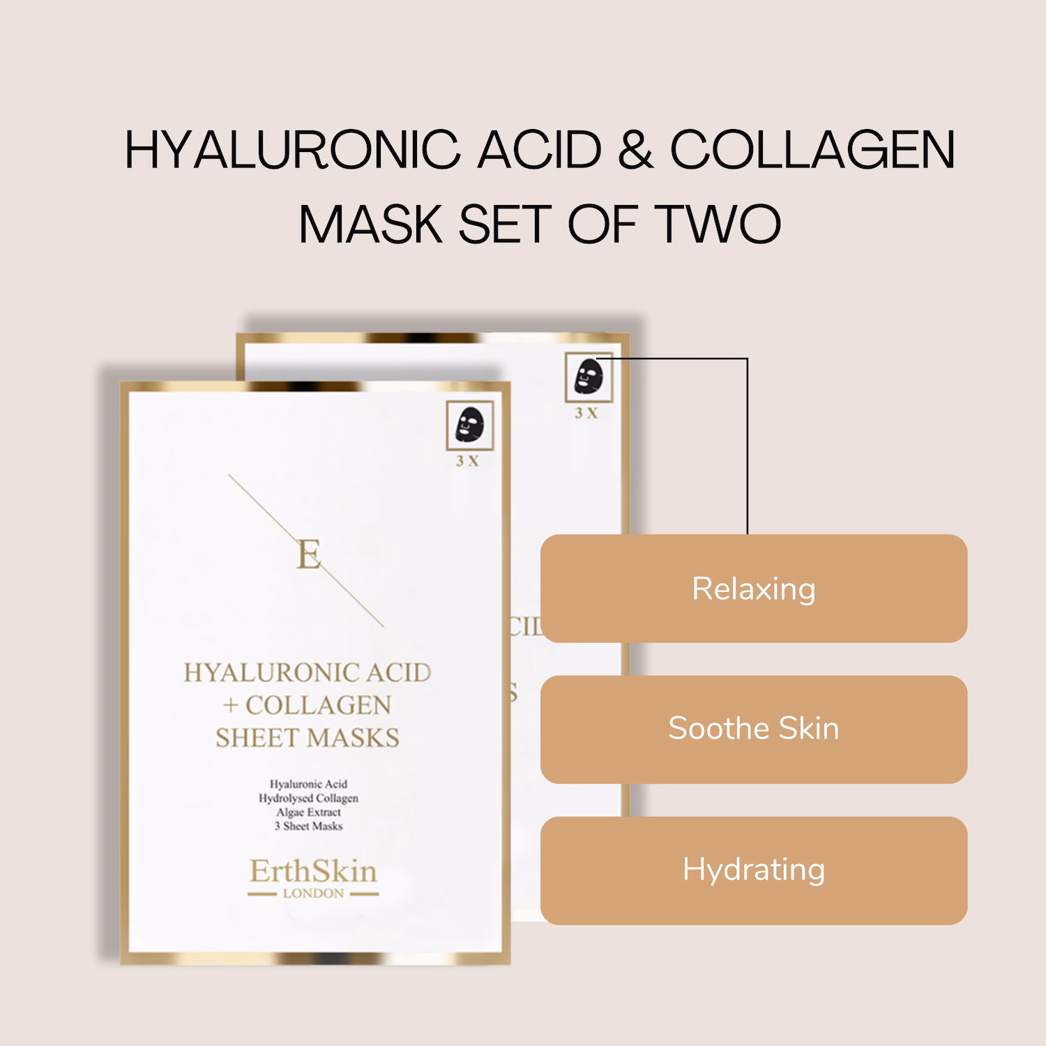Hyaluronsäure- und Kollagenmaske