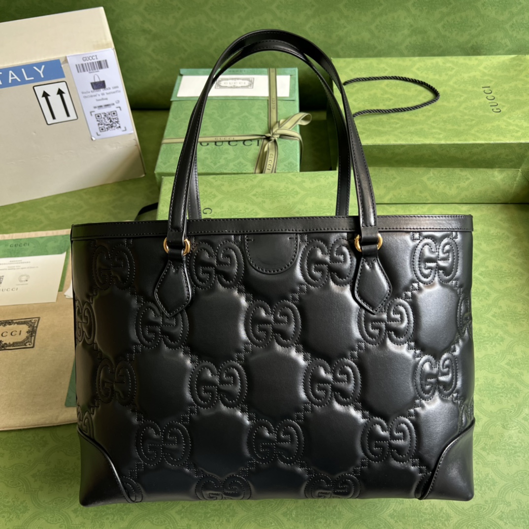 Gucci GG matelass?? leather medium tote 631685