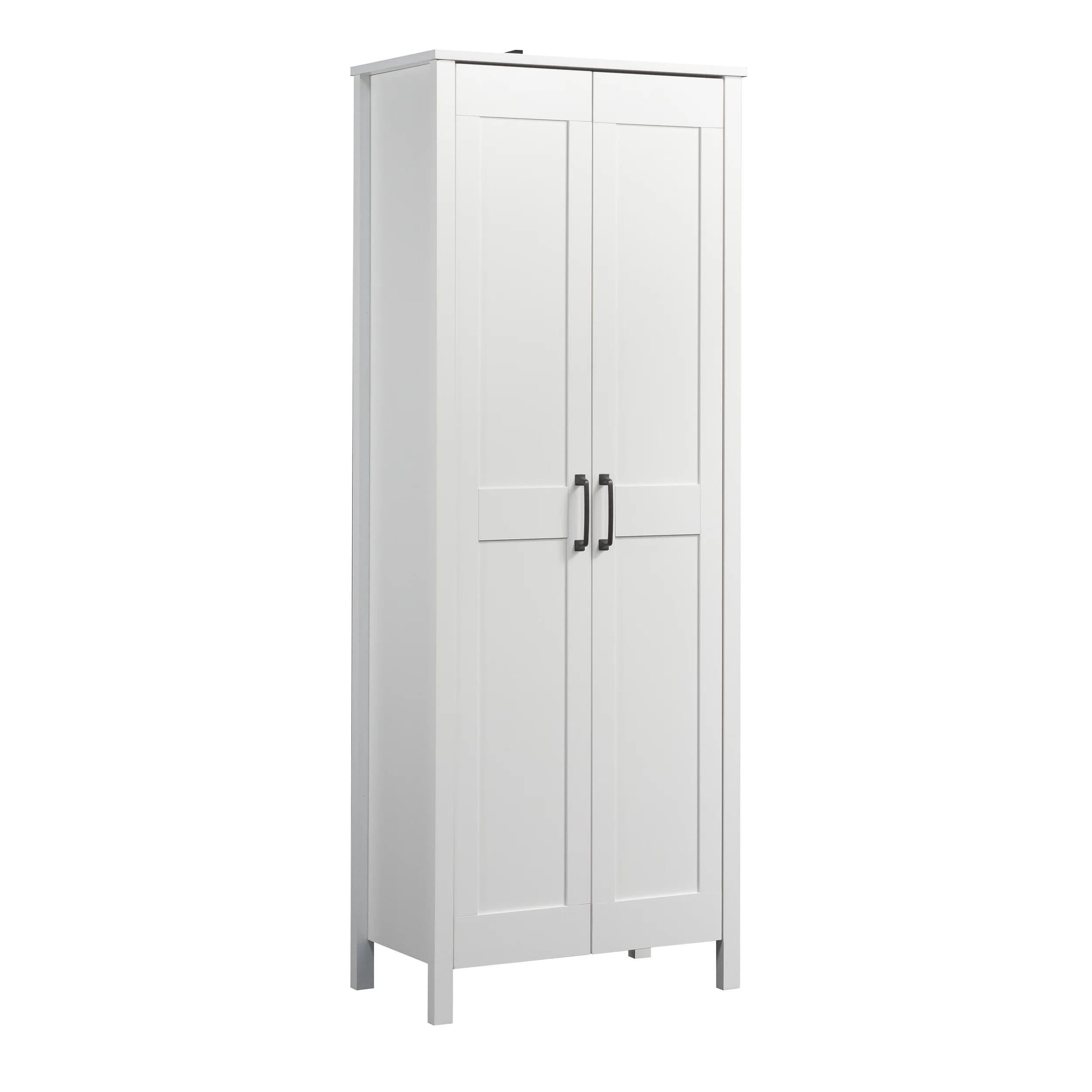 Sauder Two-Door Storage Cabinet, White Finish