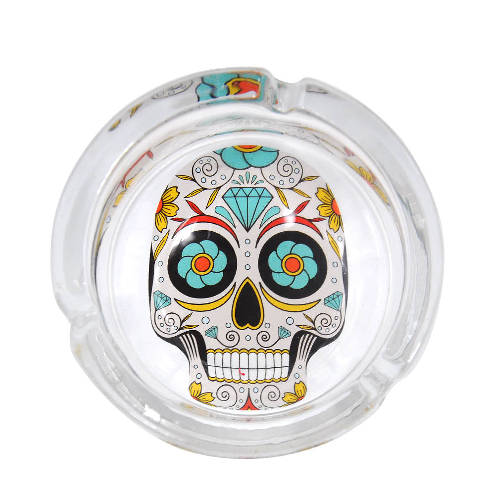 Glass Cigarette Ashtray (Random Pattern)